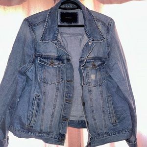 2X plus size jeans jacket